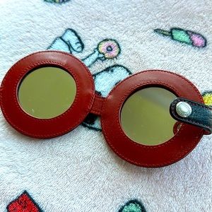 Coach Leather Mirror vintage